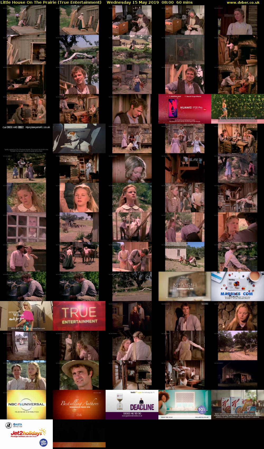 Little House On The Prairie (True Entertainment) Wednesday 15 May 2019 08:00 - 09:00