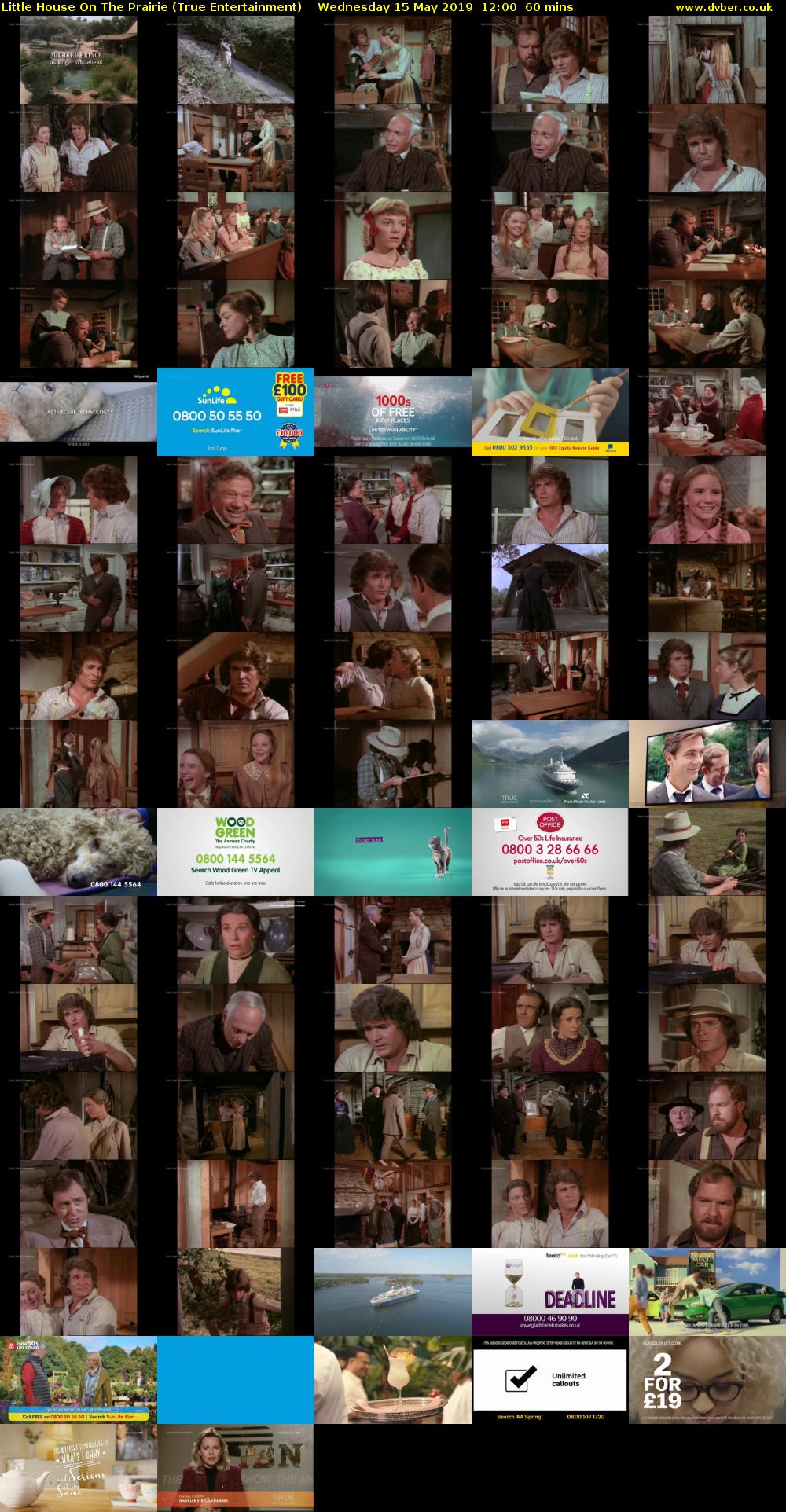 Little House On The Prairie (True Entertainment) Wednesday 15 May 2019 12:00 - 13:00
