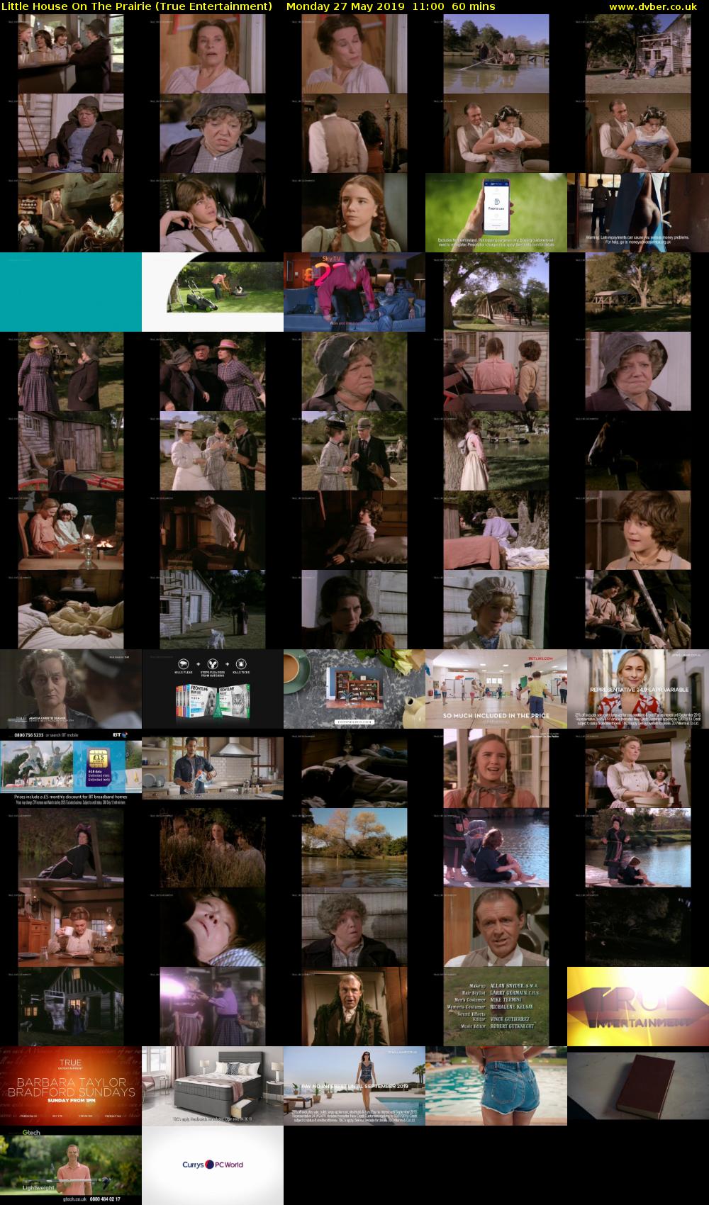 Little House On The Prairie (True Entertainment) Monday 27 May 2019 11:00 - 12:00