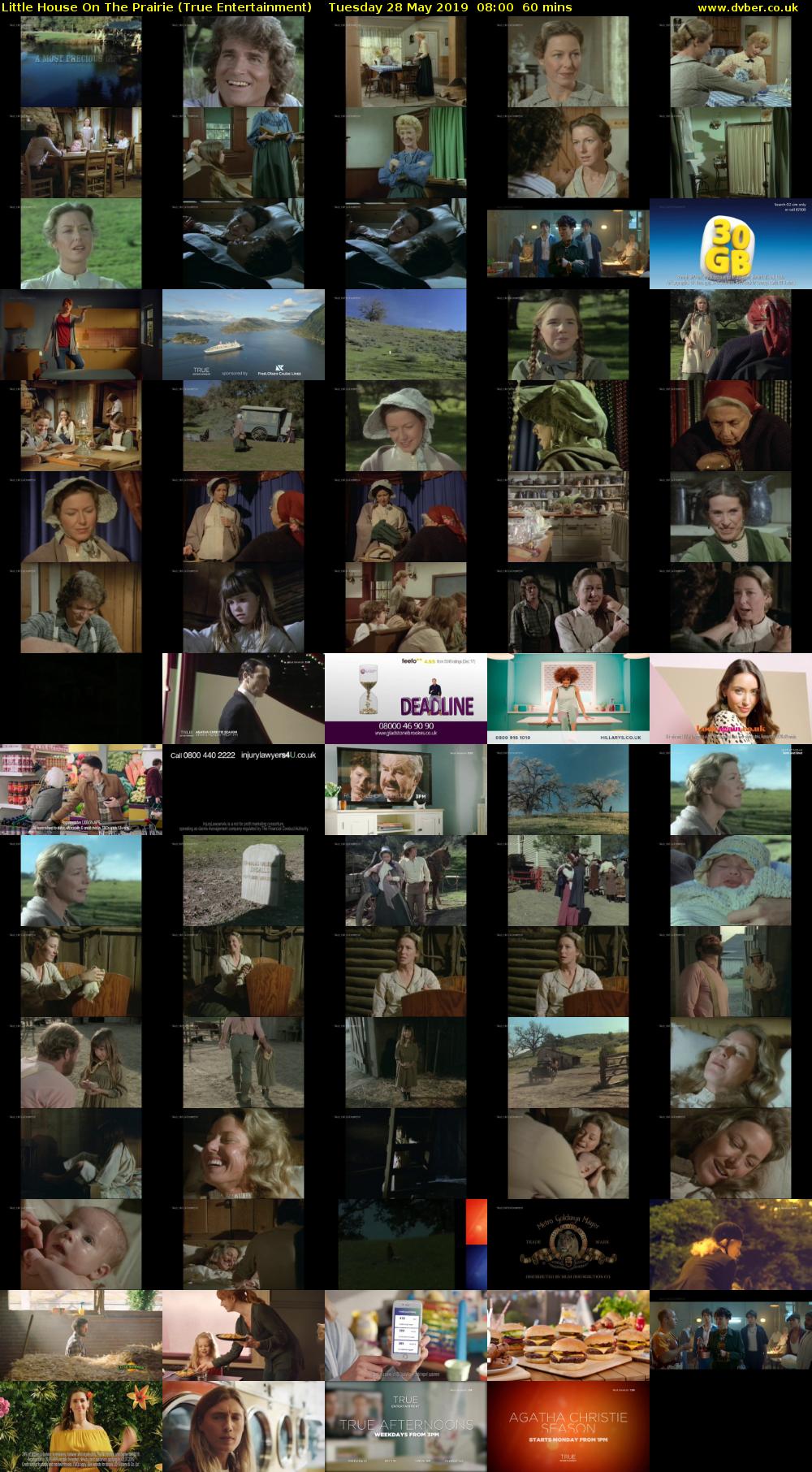 Little House On The Prairie (True Entertainment) Tuesday 28 May 2019 08:00 - 09:00