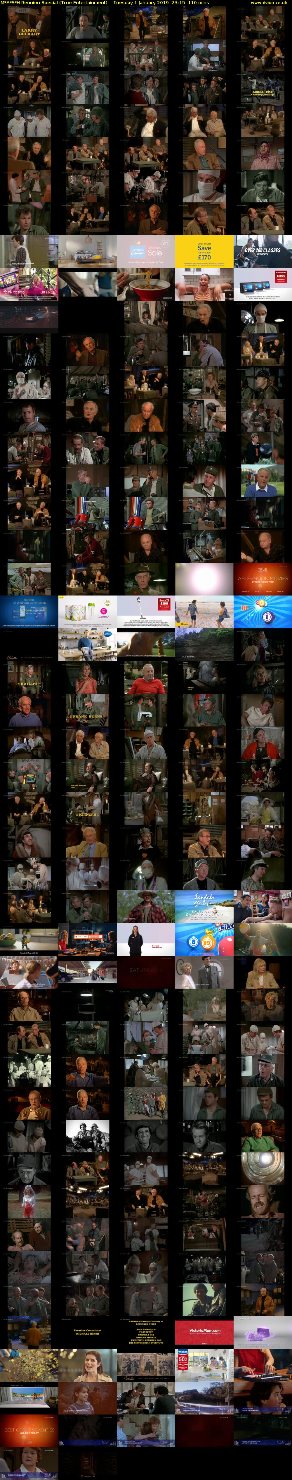 M*A*S*H Reunion Special (True Entertainment) Tuesday 1 January 2019 23:15 - 01:05