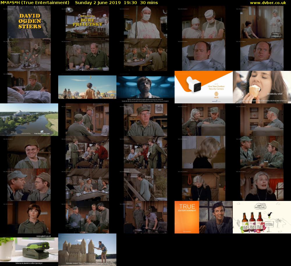 M*A*S*H (True Entertainment) Sunday 2 June 2019 19:30 - 20:00