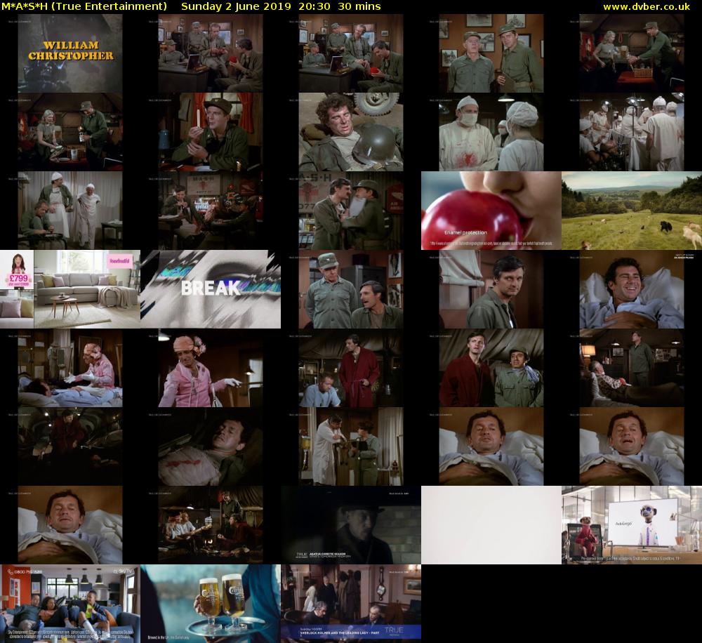 M*A*S*H (True Entertainment) Sunday 2 June 2019 20:30 - 21:00