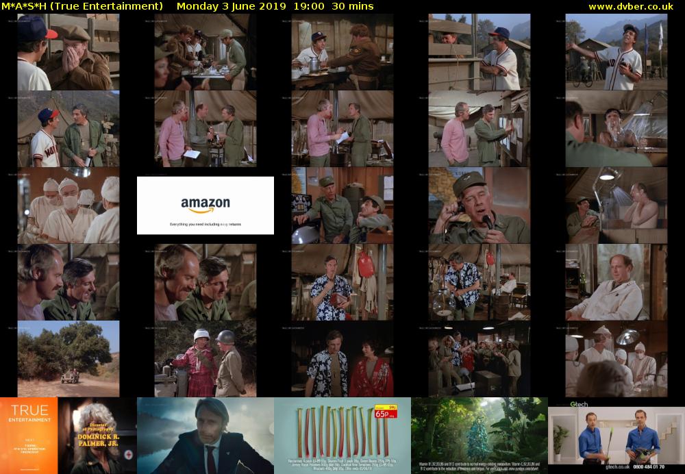 M*A*S*H (True Entertainment) Monday 3 June 2019 19:00 - 19:30