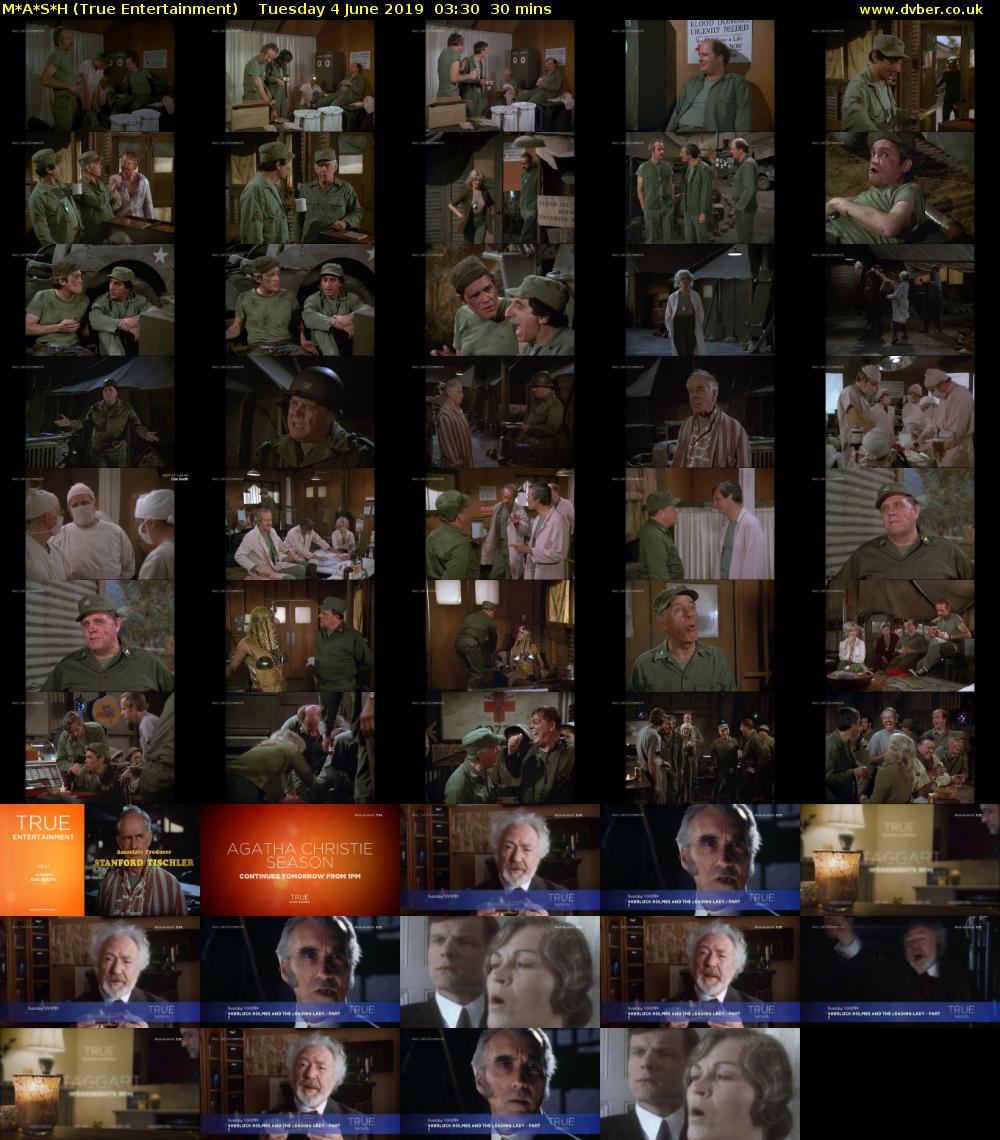 M*A*S*H (True Entertainment) Tuesday 4 June 2019 03:30 - 04:00
