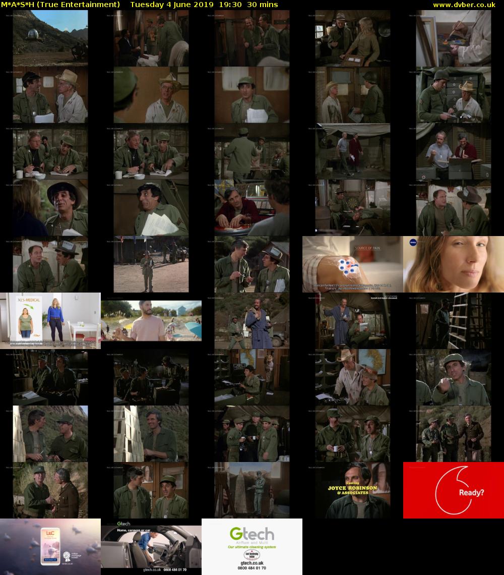 M*A*S*H (True Entertainment) Tuesday 4 June 2019 19:30 - 20:00