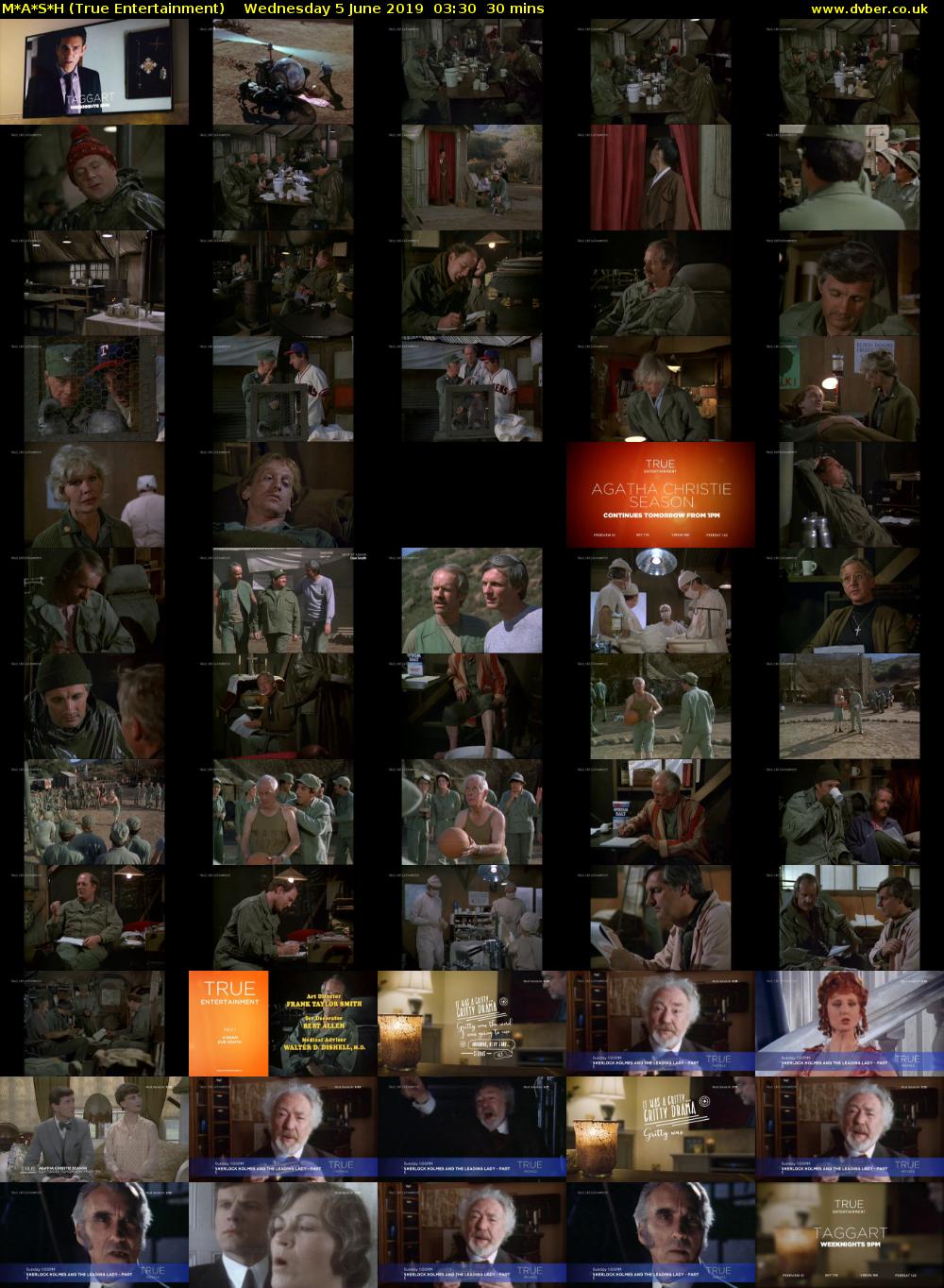 M*A*S*H (True Entertainment) Wednesday 5 June 2019 03:30 - 04:00