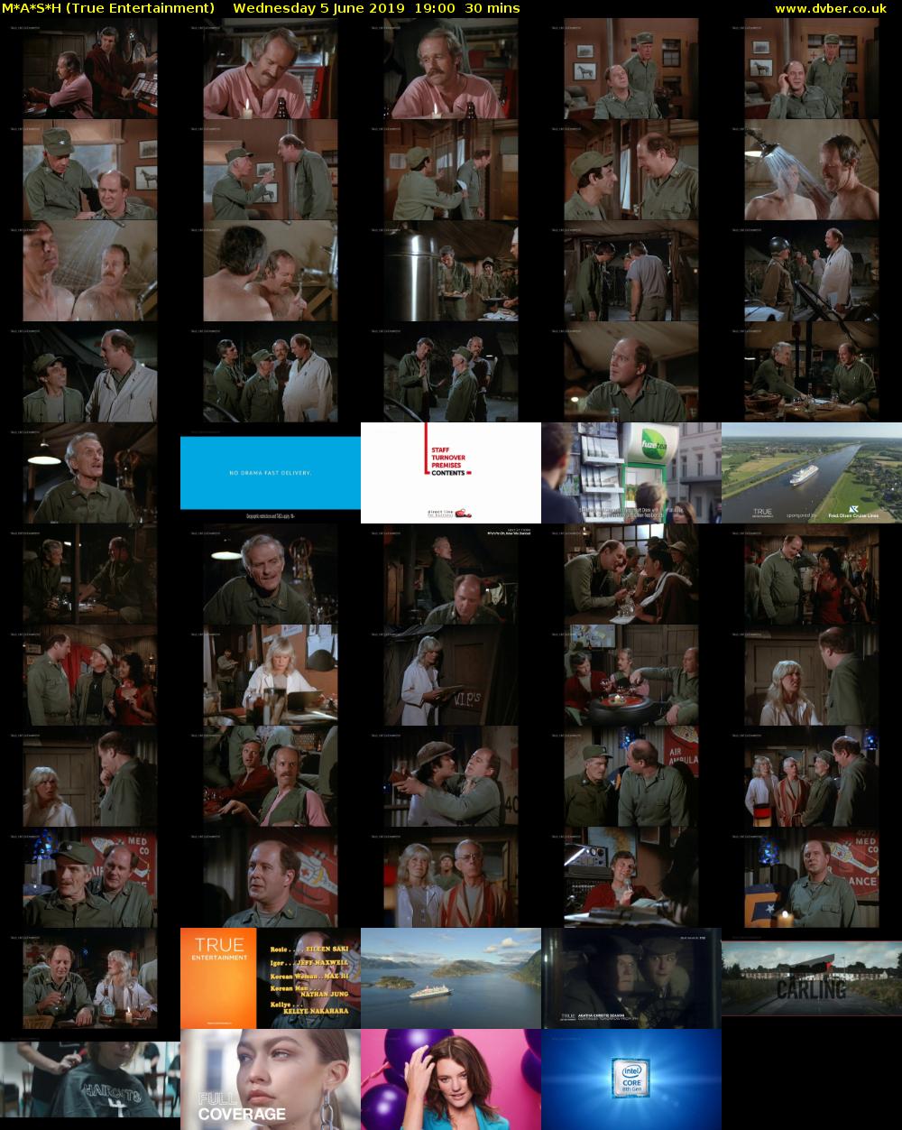 M*A*S*H (True Entertainment) Wednesday 5 June 2019 19:00 - 19:30