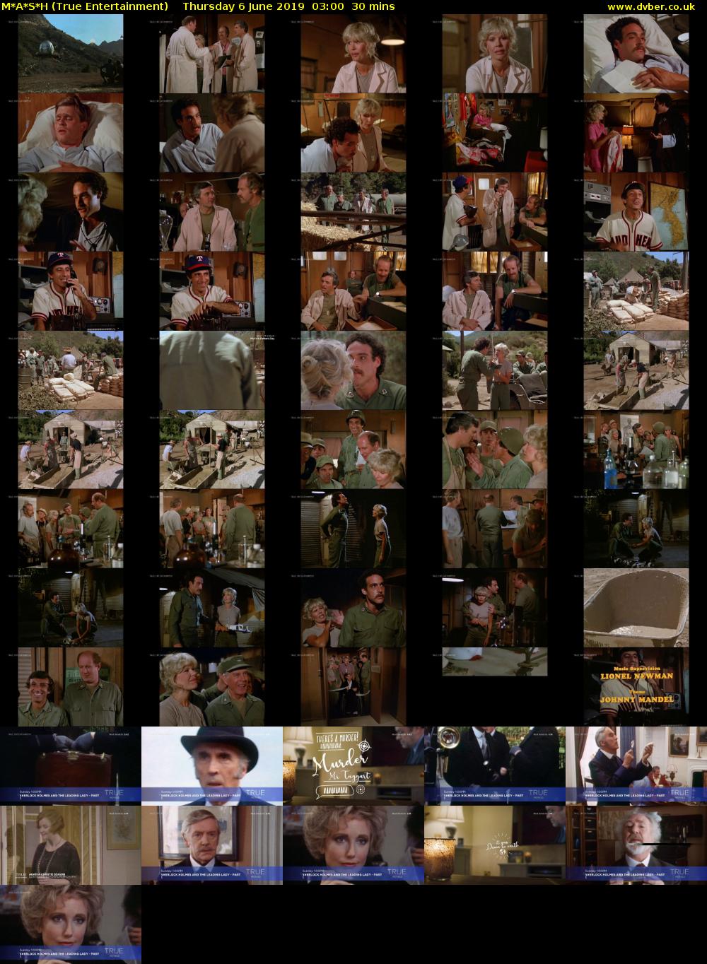 M*A*S*H (True Entertainment) Thursday 6 June 2019 03:00 - 03:30