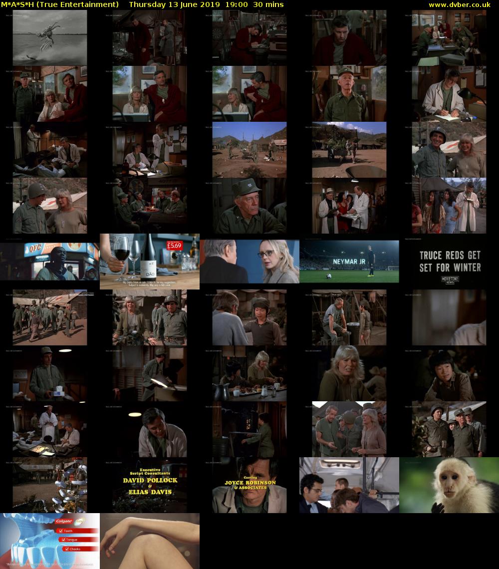M*A*S*H (True Entertainment) Thursday 13 June 2019 19:00 - 19:30