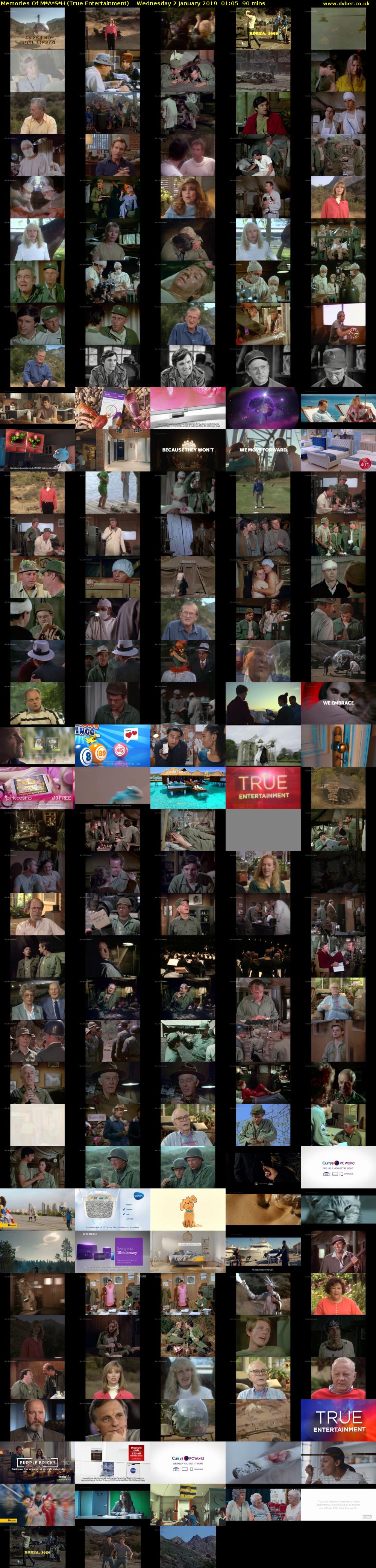 Memories Of M*A*S*H (True Entertainment) Wednesday 2 January 2019 01:05 - 02:35