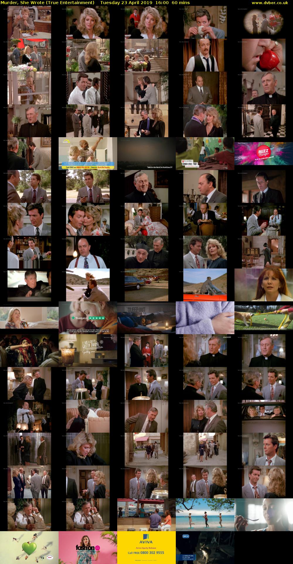 Murder, She Wrote (True Entertainment) Tuesday 23 April 2019 16:00 - 17:00