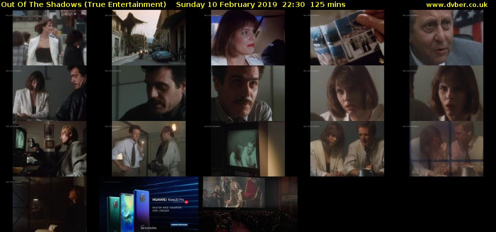 Out Of The Shadows (True Entertainment) Sunday 10 February 2019 22:30 - 00:35