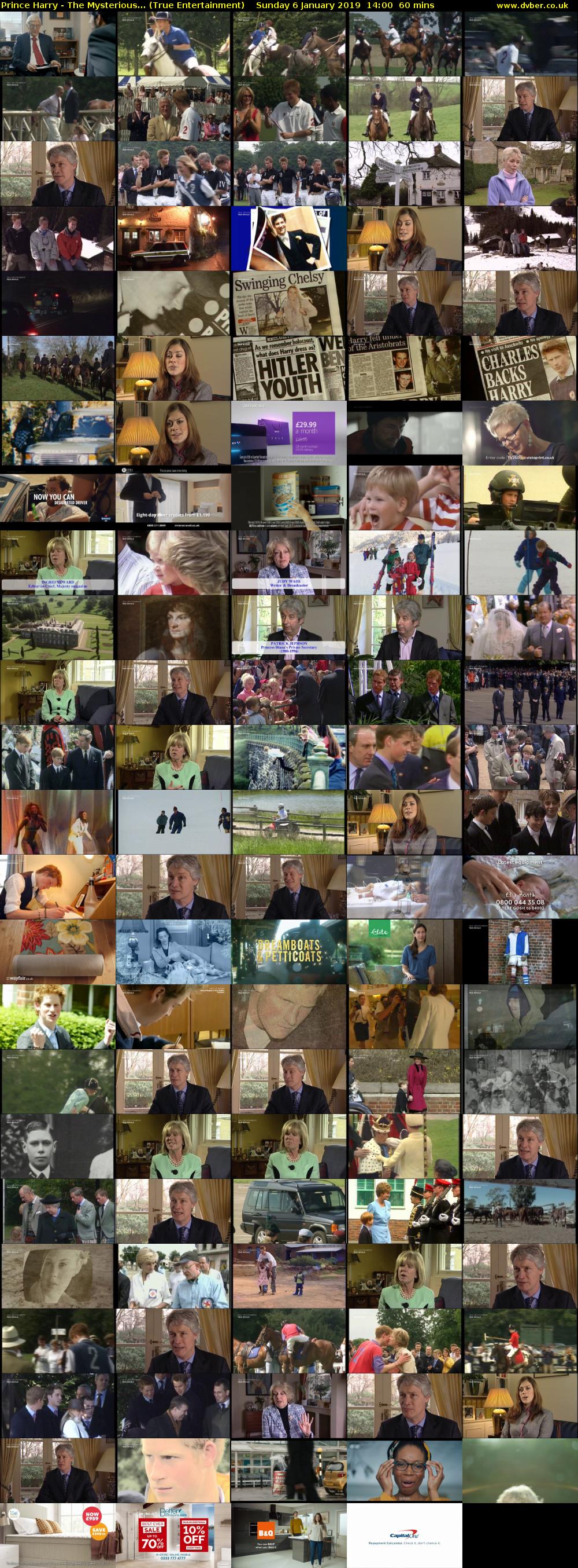 Prince Harry - The Mysterious... (True Entertainment) Sunday 6 January 2019 14:00 - 15:00