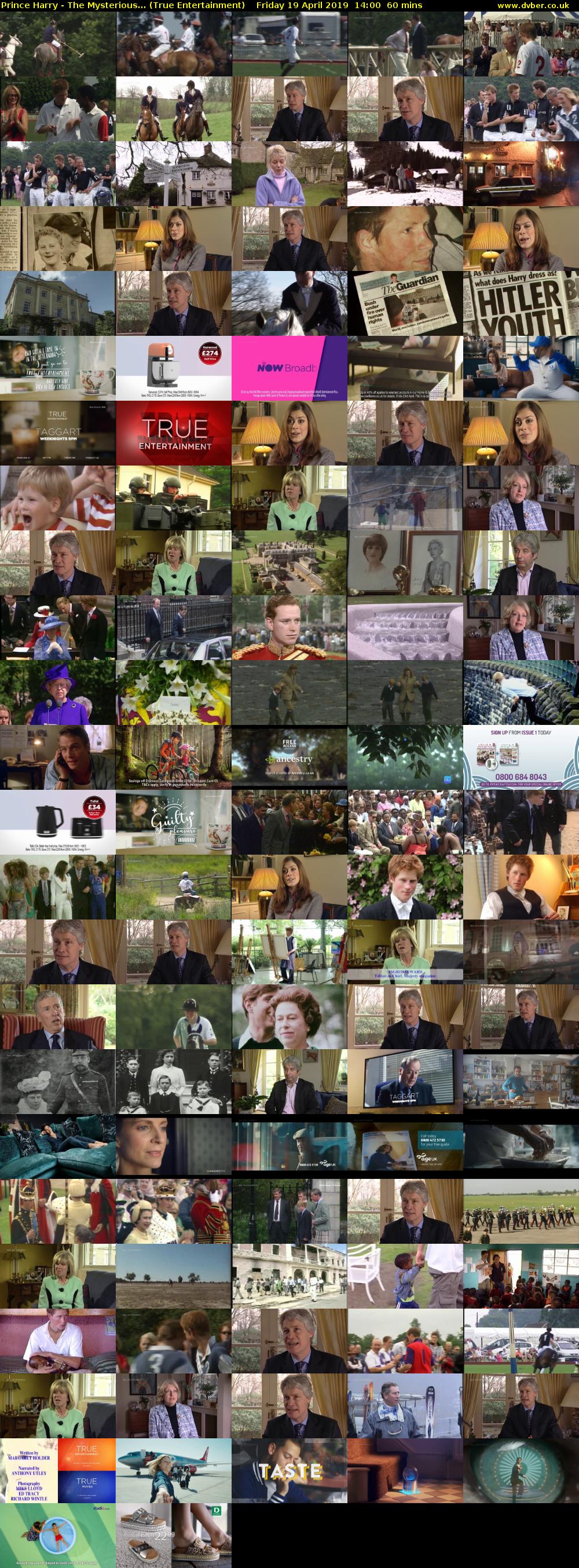 Prince Harry - The Mysterious... (True Entertainment) Friday 19 April 2019 14:00 - 15:00