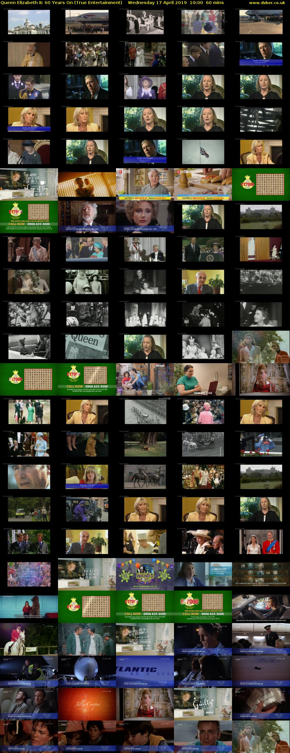 Queen Elizabeth II: 60 Years On (True Entertainment) Wednesday 17 April 2019 10:00 - 11:00