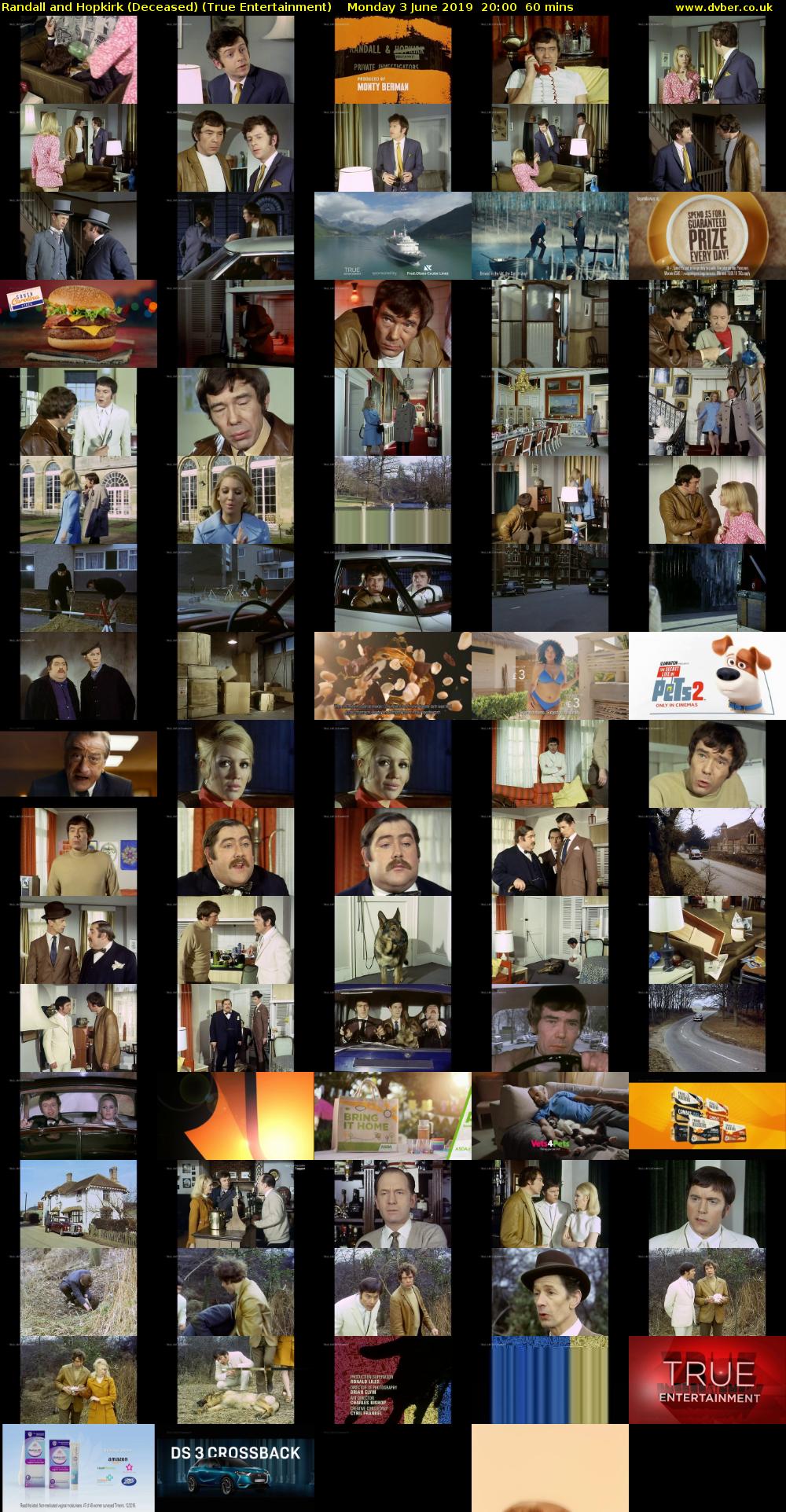 Randall and Hopkirk (Deceased) (True Entertainment) Monday 3 June 2019 20:00 - 21:00