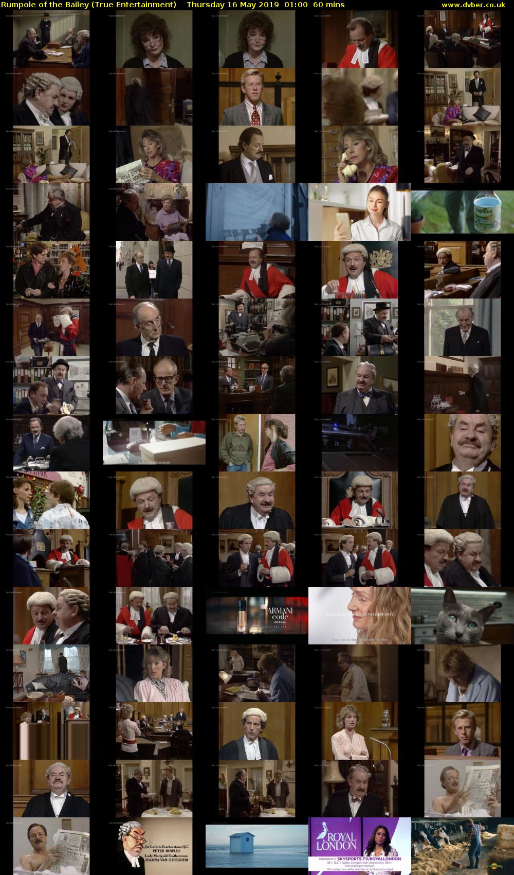 Rumpole of the Bailey (True Entertainment) Thursday 16 May 2019 01:00 - 02:00