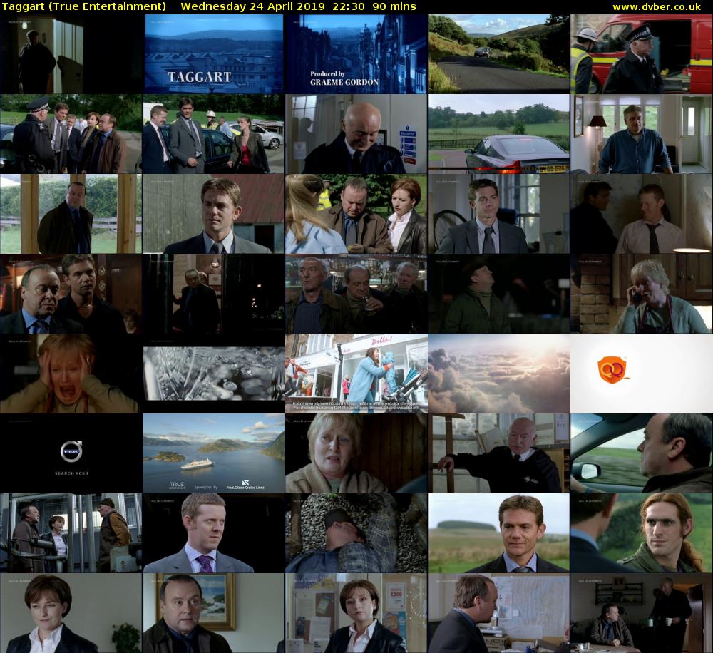 Taggart (True Entertainment) Wednesday 24 April 2019 22:30 - 00:00