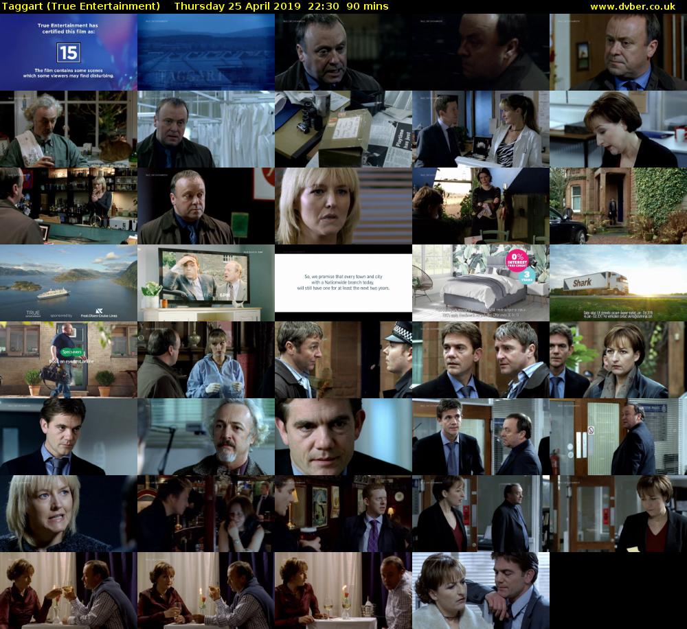 Taggart (True Entertainment) Thursday 25 April 2019 22:30 - 00:00