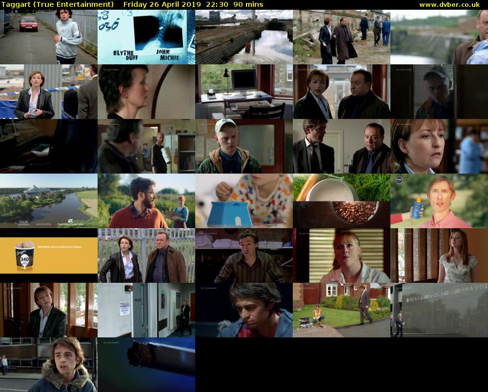 Taggart (True Entertainment) Friday 26 April 2019 22:30 - 00:00