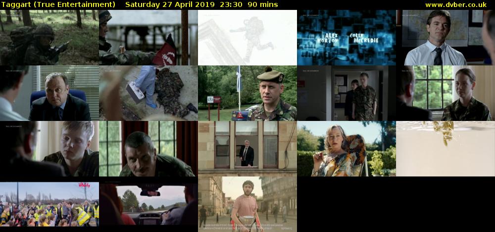Taggart (True Entertainment) Saturday 27 April 2019 23:30 - 01:00