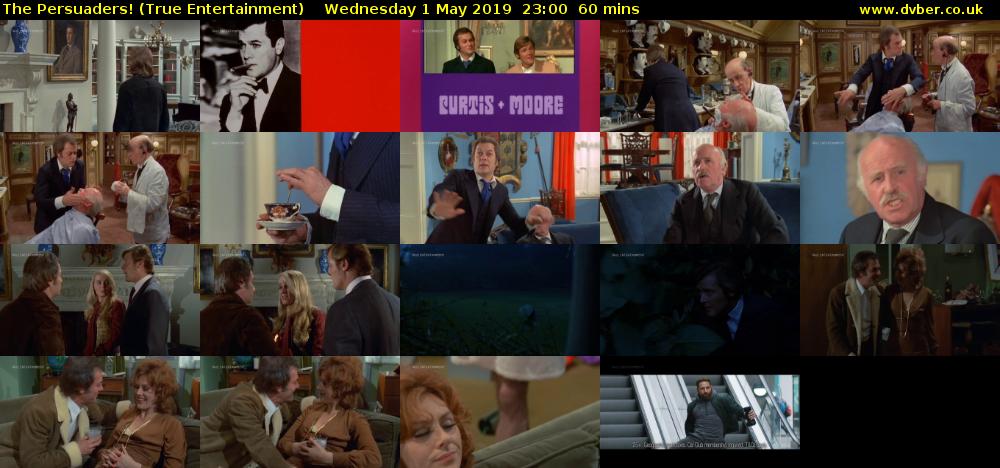 The Persuaders! (True Entertainment) Wednesday 1 May 2019 23:00 - 00:00