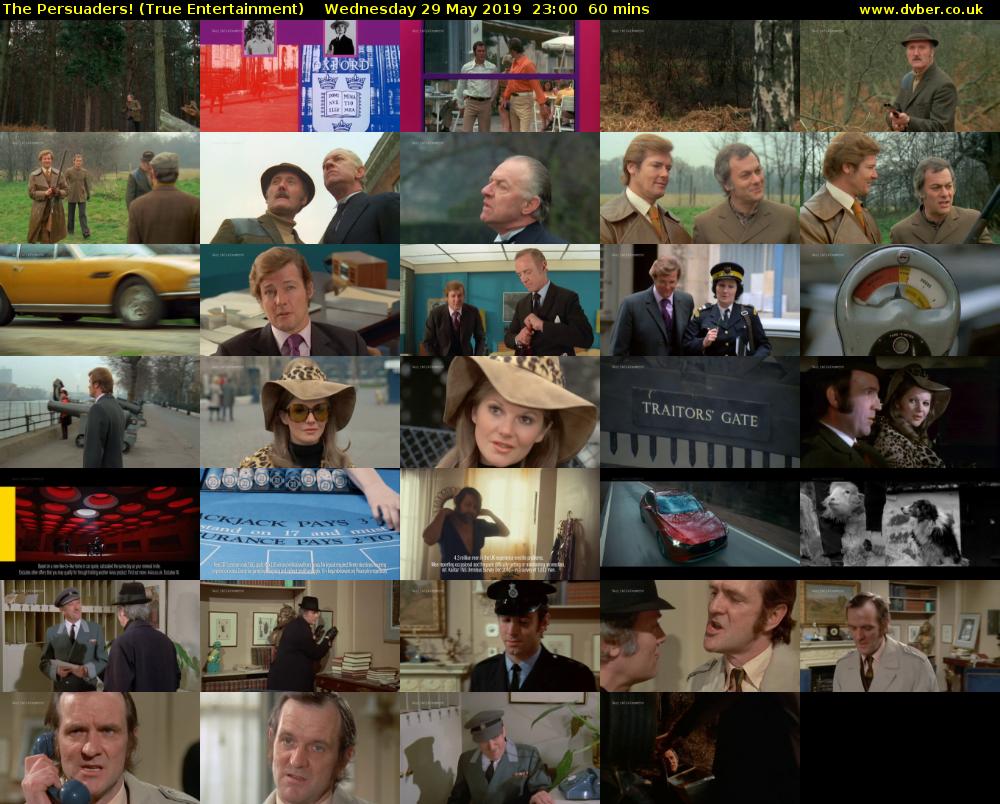 The Persuaders! (True Entertainment) Wednesday 29 May 2019 23:00 - 00:00