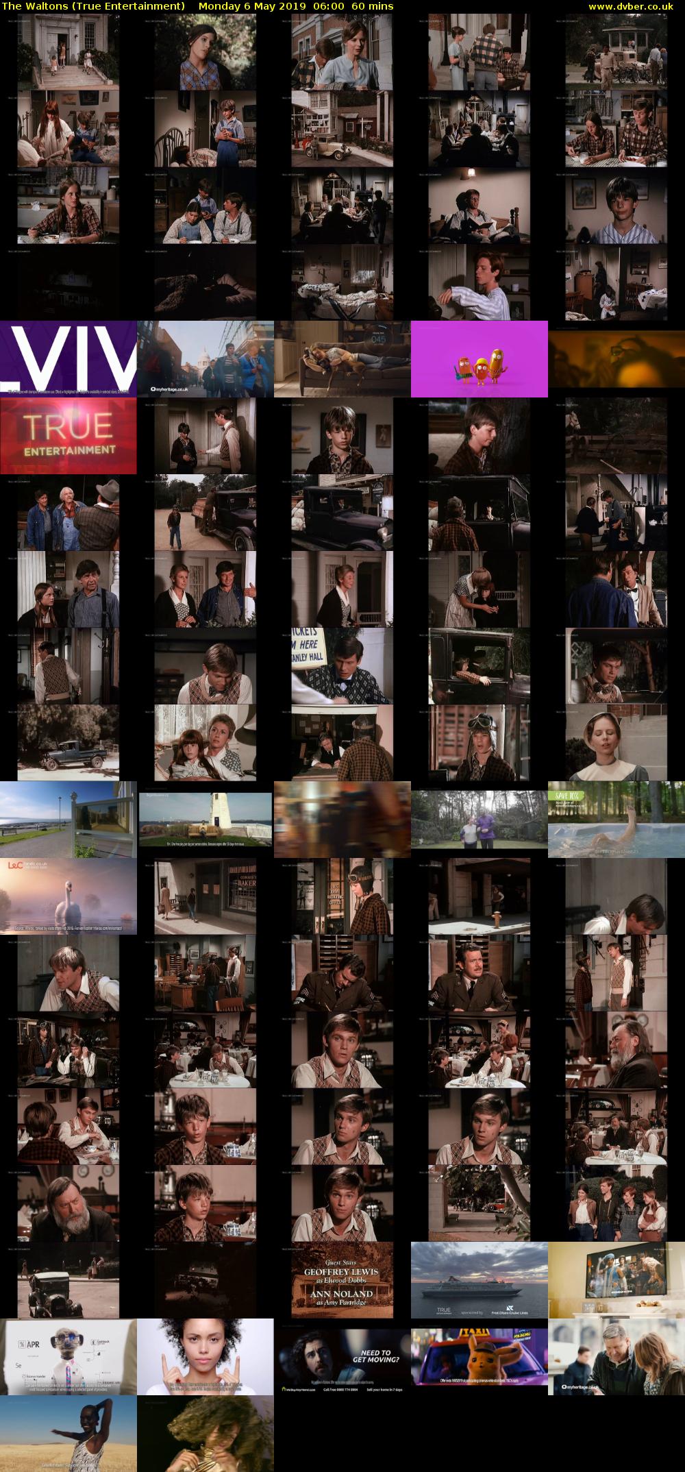 The Waltons (True Entertainment) Monday 6 May 2019 06:00 - 07:00