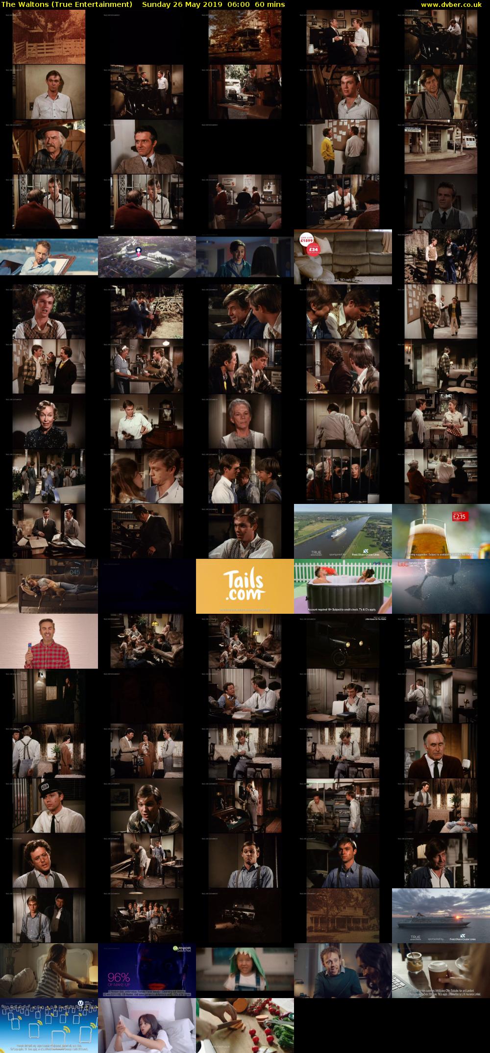The Waltons (True Entertainment) Sunday 26 May 2019 06:00 - 07:00
