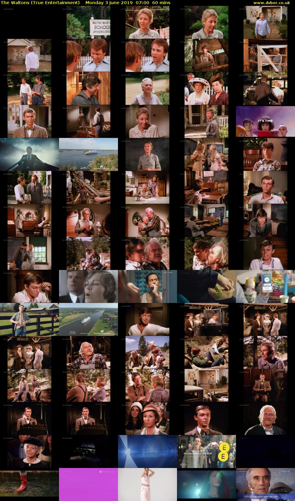 The Waltons (True Entertainment) Monday 3 June 2019 07:00 - 08:00