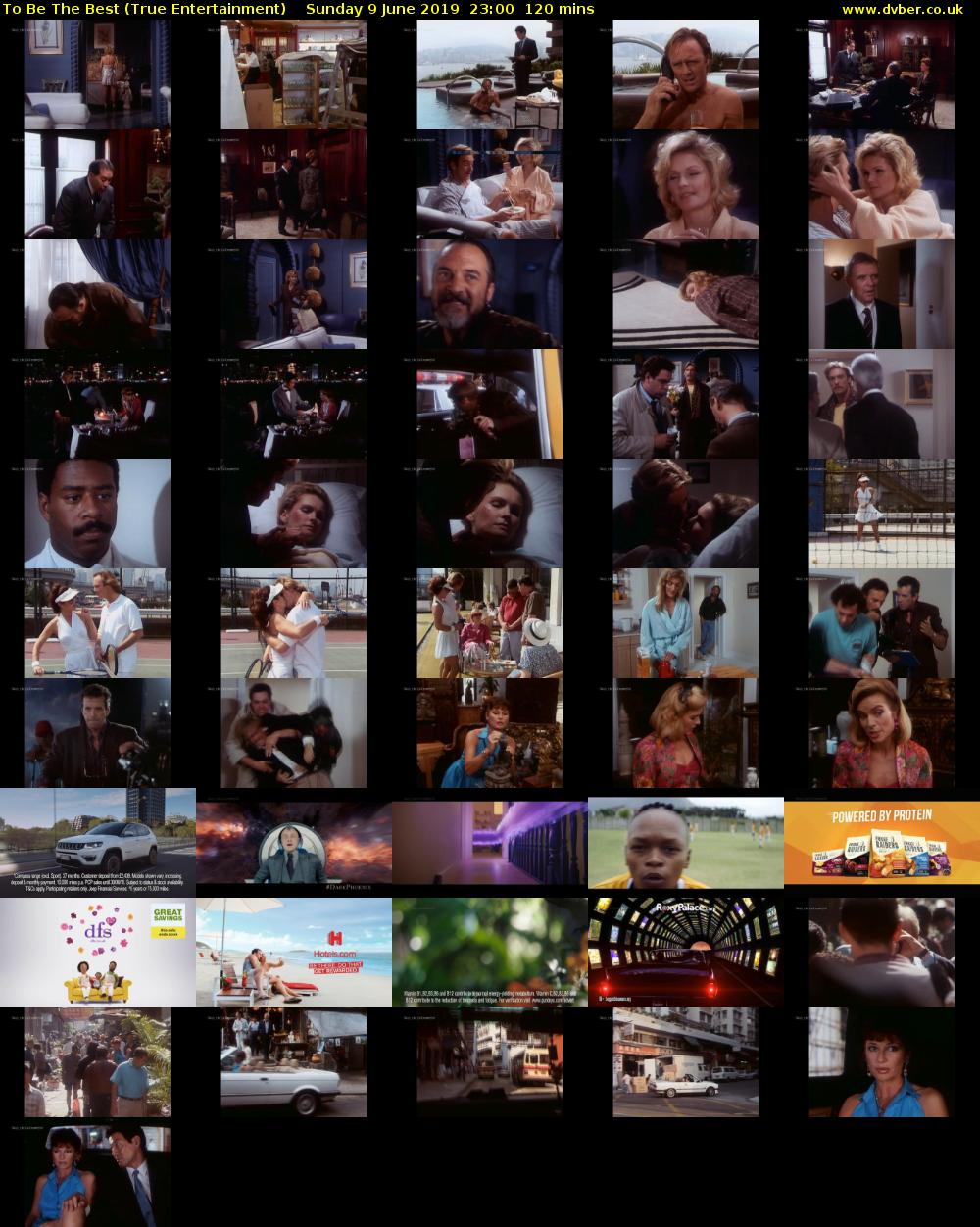 To Be The Best (True Entertainment) Sunday 9 June 2019 23:00 - 01:00