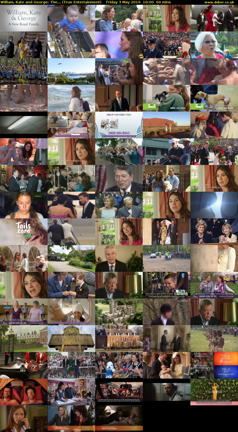 William, Kate and George: The... (True Entertainment) Friday 3 May 2019 10:00 - 11:00