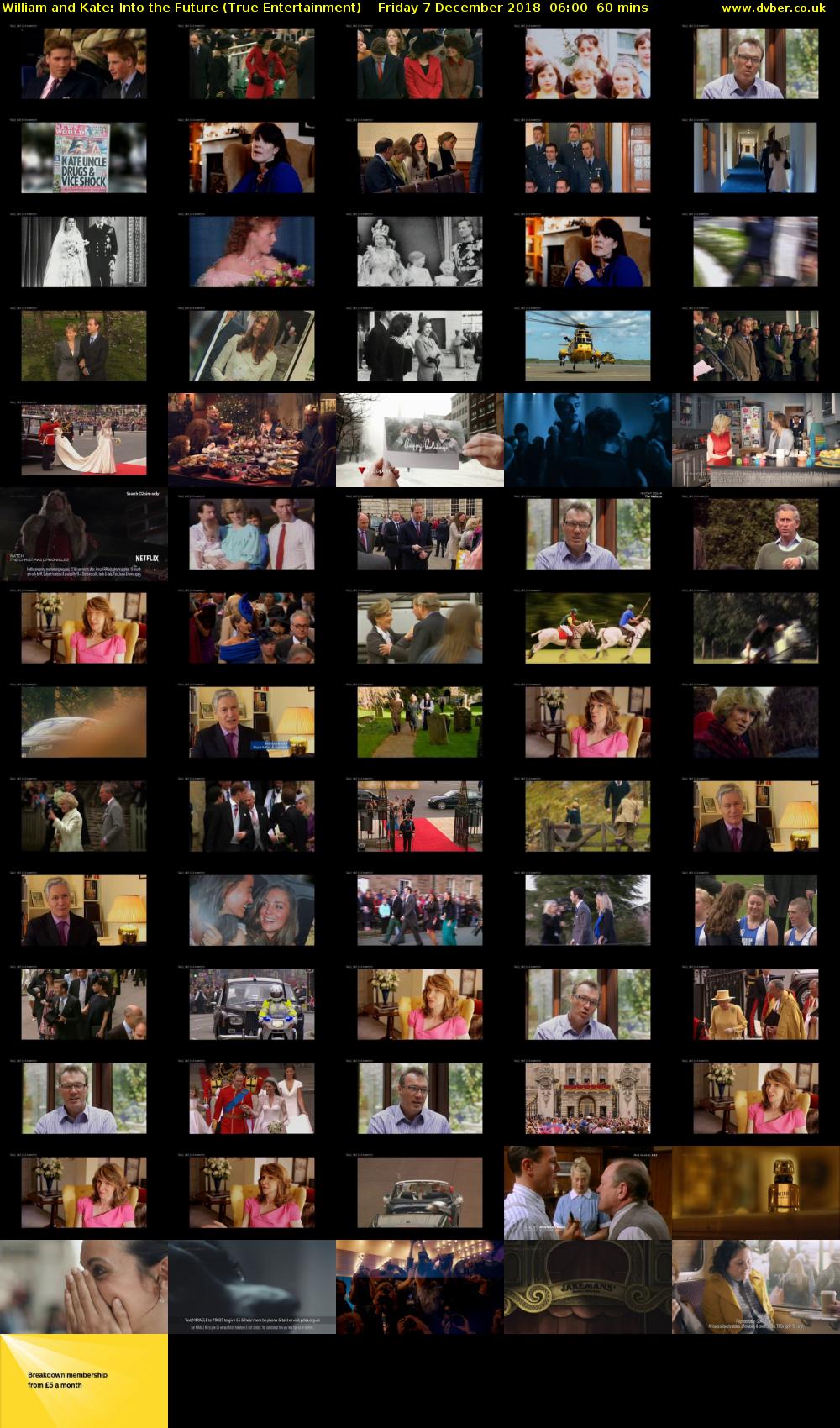 William and Kate: Into the Future (True Entertainment) Friday 7 December 2018 06:00 - 07:00