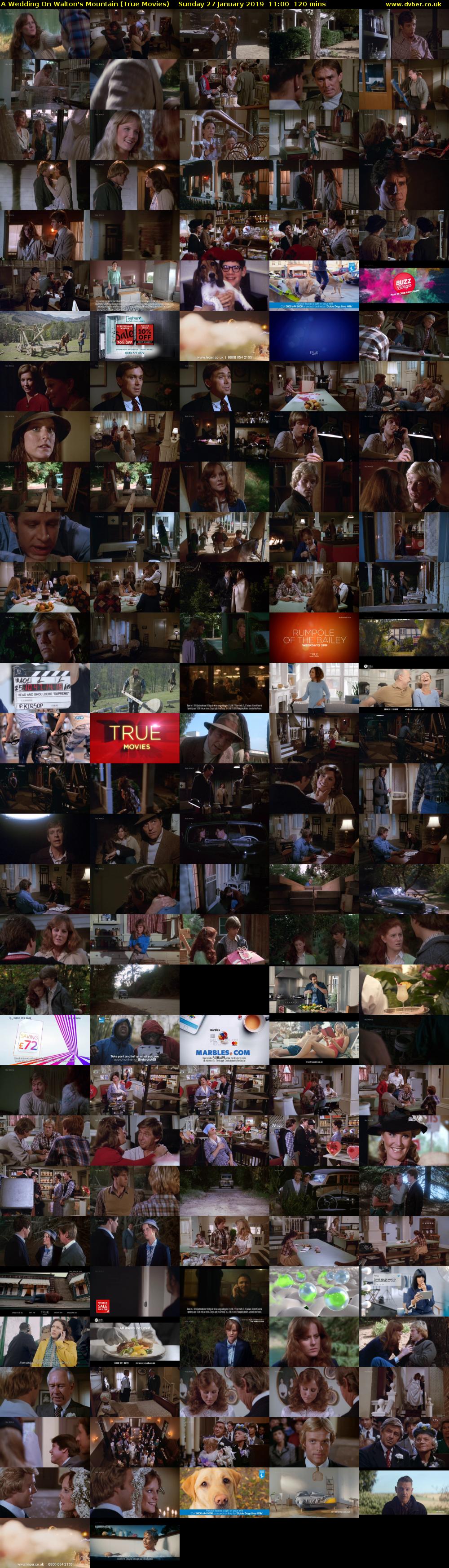 A Wedding On Walton's Mountain (True Movies) Sunday 27 January 2019 11:00 - 13:00