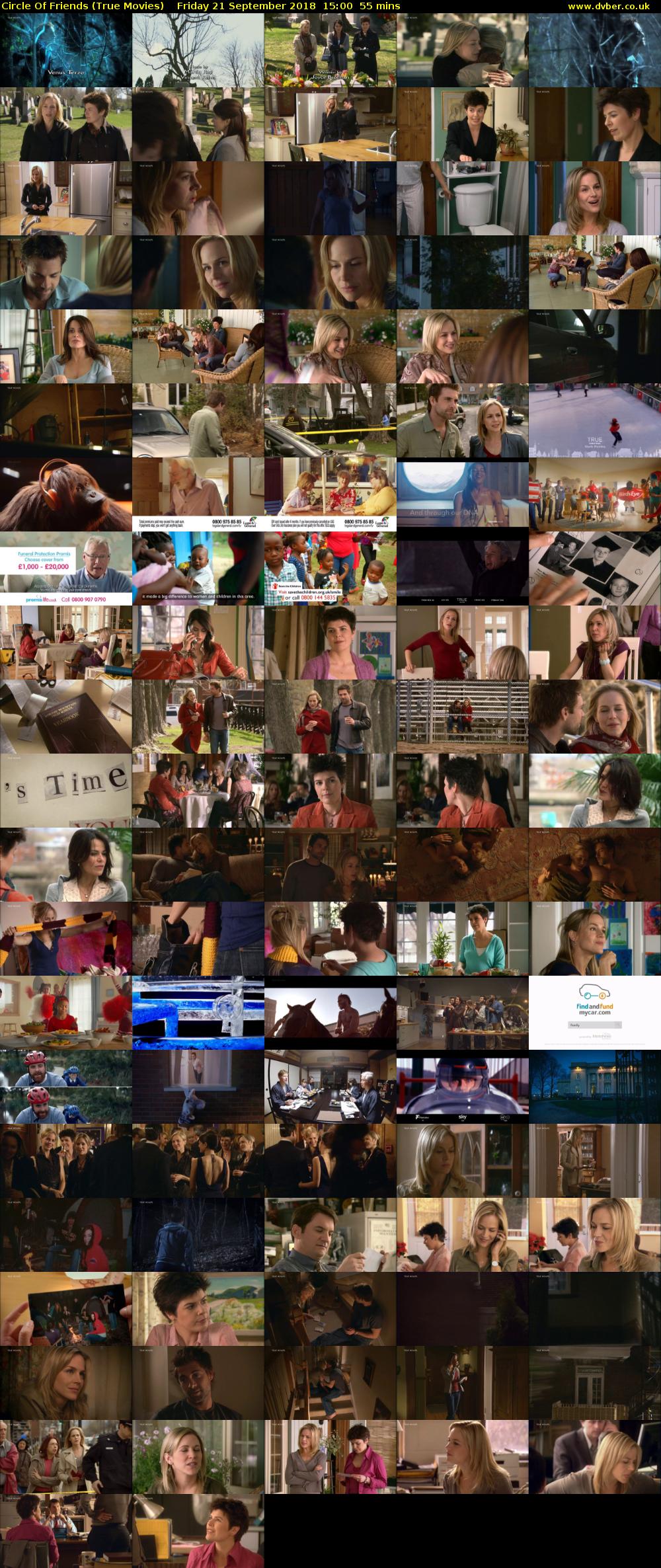 Circle Of Friends (True Movies) Friday 21 September 2018 15:00 - 15:55
