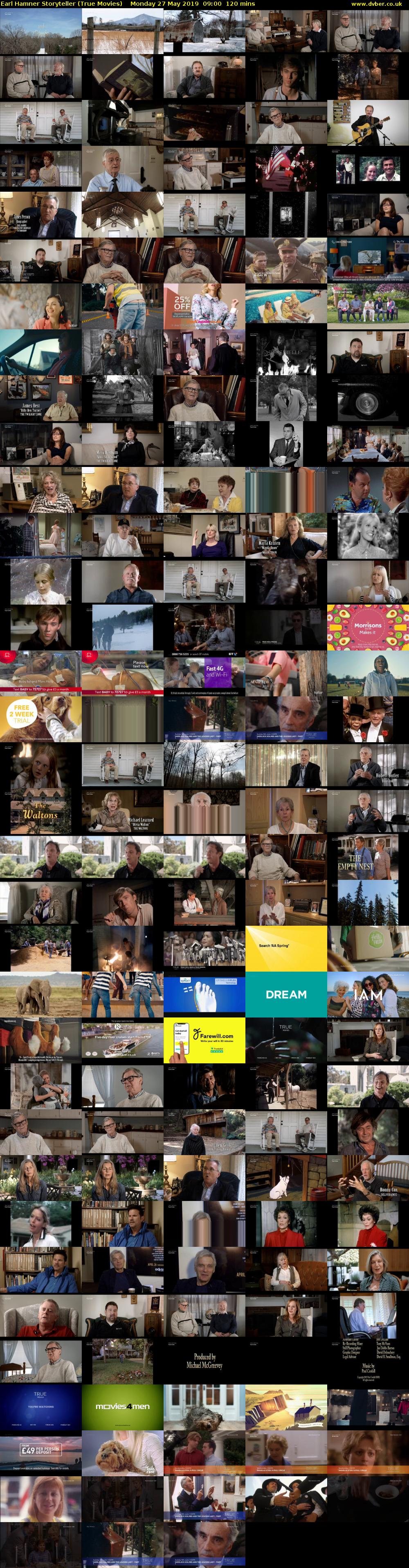 Earl Hamner Storyteller (True Movies) Monday 27 May 2019 09:00 - 11:00