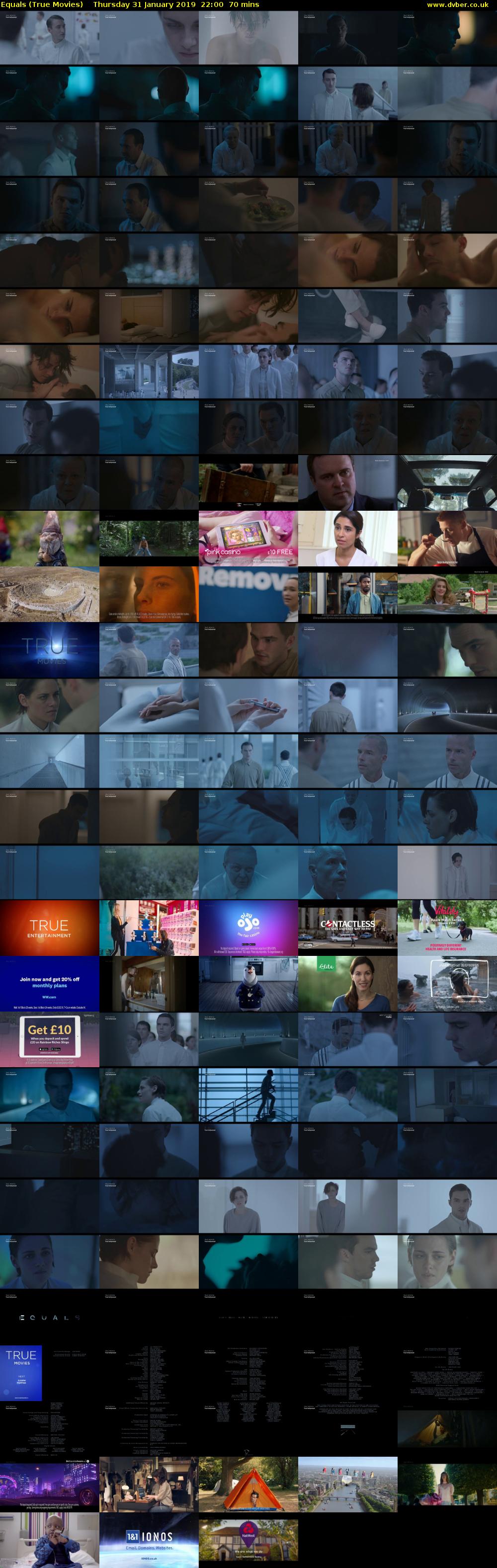 Equals (True Movies) Thursday 31 January 2019 22:00 - 23:10