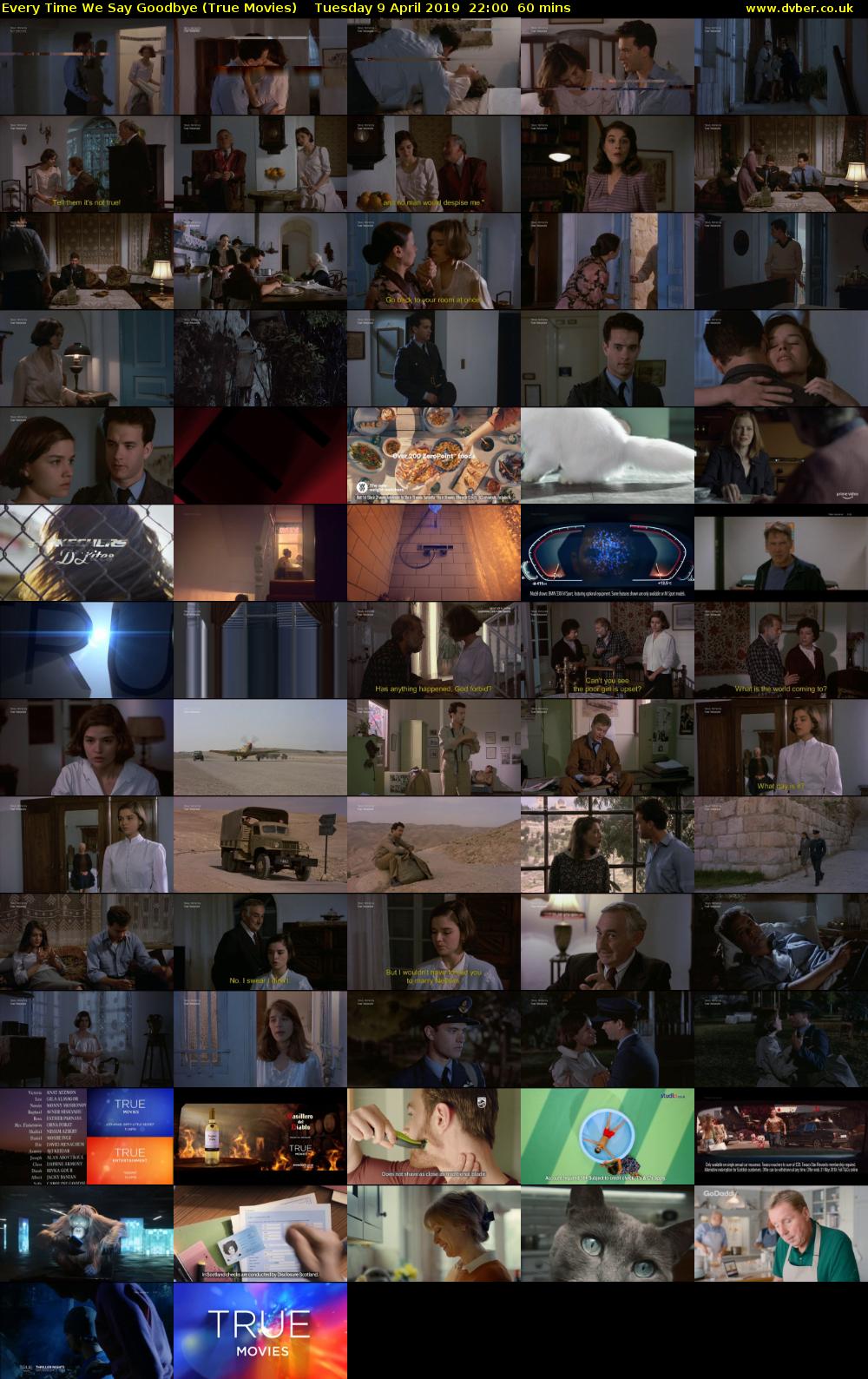 Every Time We Say Goodbye (True Movies) Tuesday 9 April 2019 22:00 - 23:00