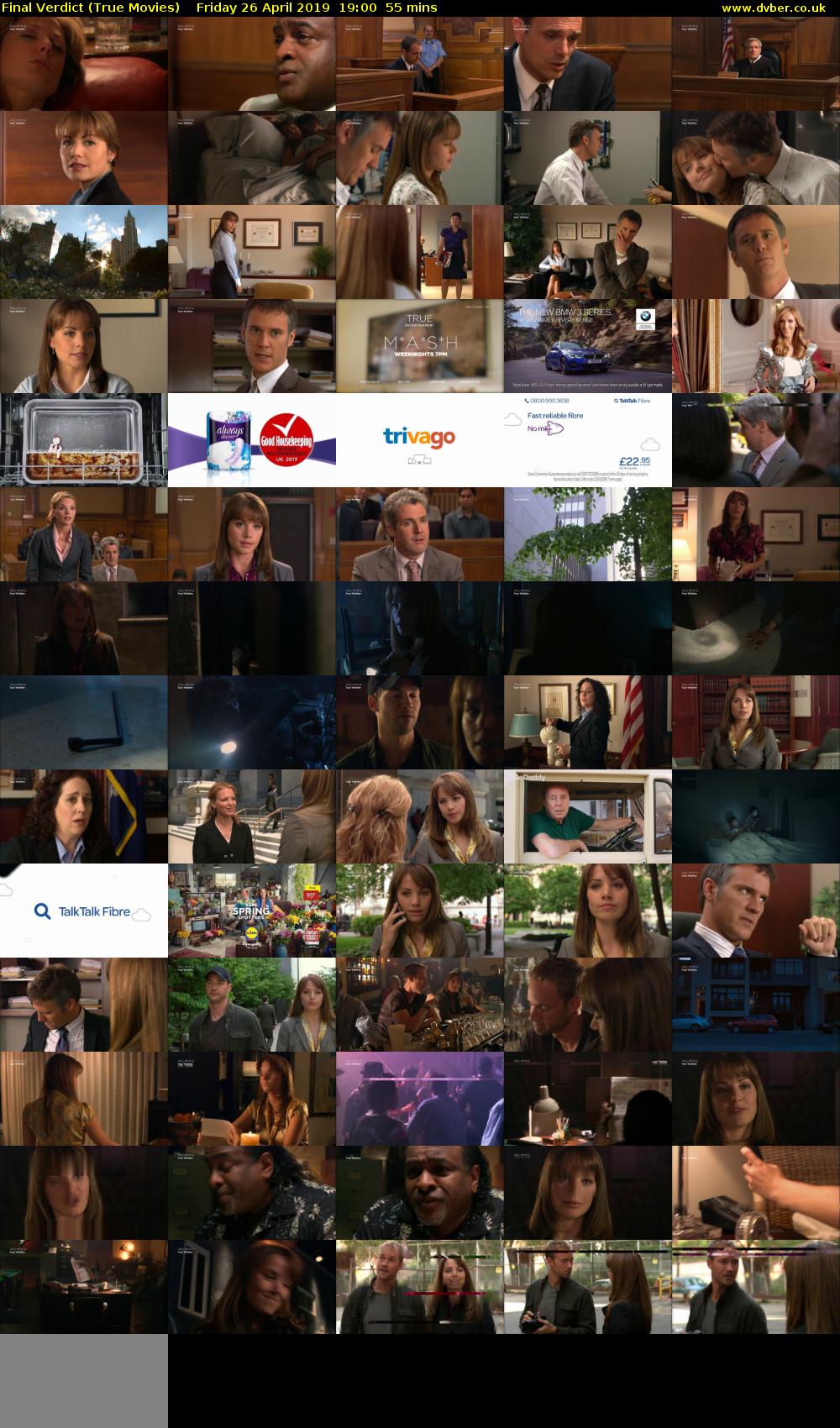 Final Verdict (True Movies) Friday 26 April 2019 19:00 - 19:55