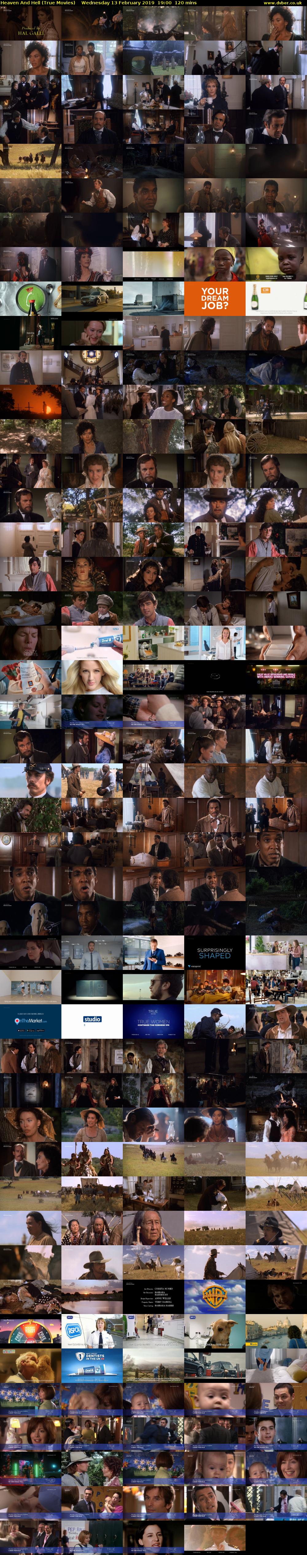 Heaven And Hell (True Movies) Wednesday 13 February 2019 19:00 - 21:00