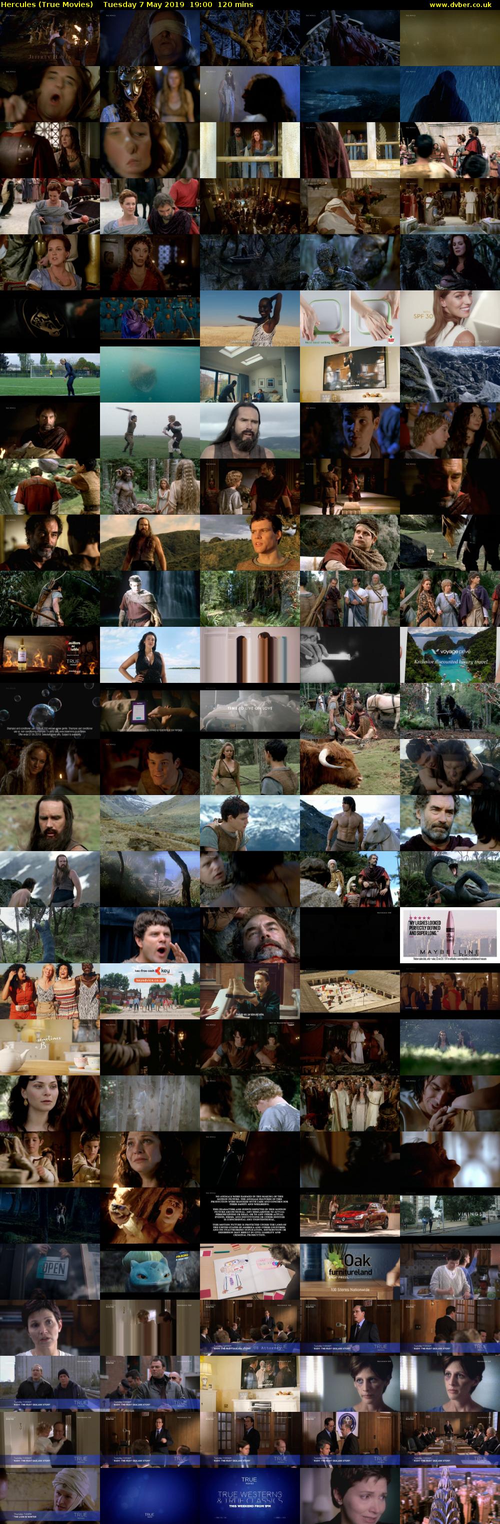 Hercules (True Movies) Tuesday 7 May 2019 19:00 - 21:00