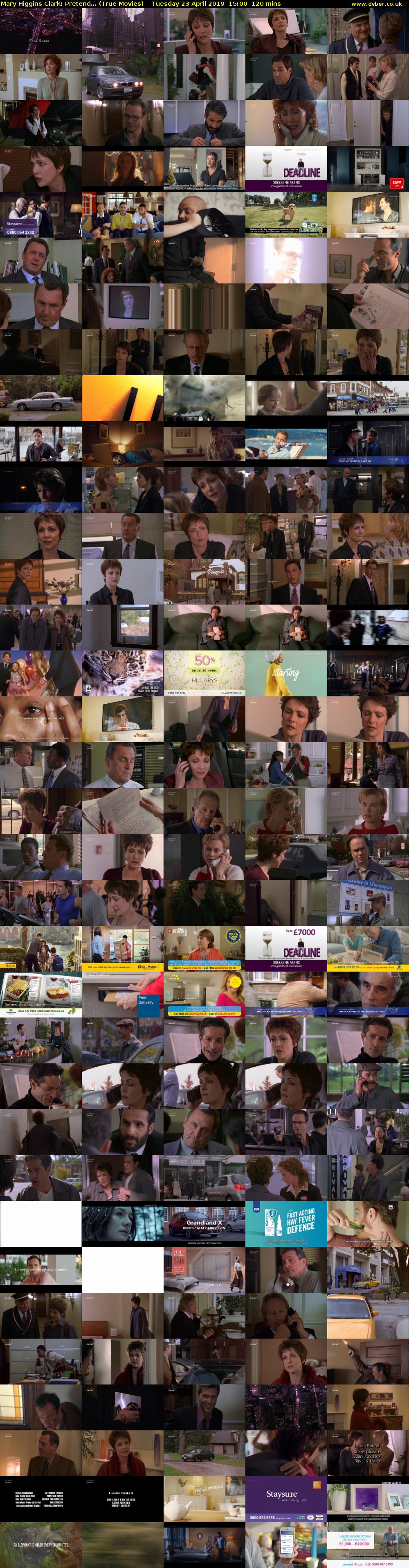Mary Higgins Clark: Pretend... (True Movies) Tuesday 23 April 2019 15:00 - 17:00