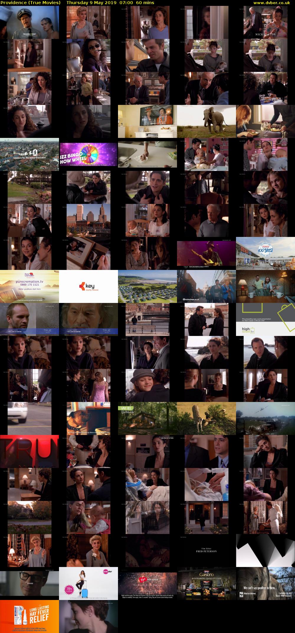 Providence (True Movies) Thursday 9 May 2019 07:00 - 08:00