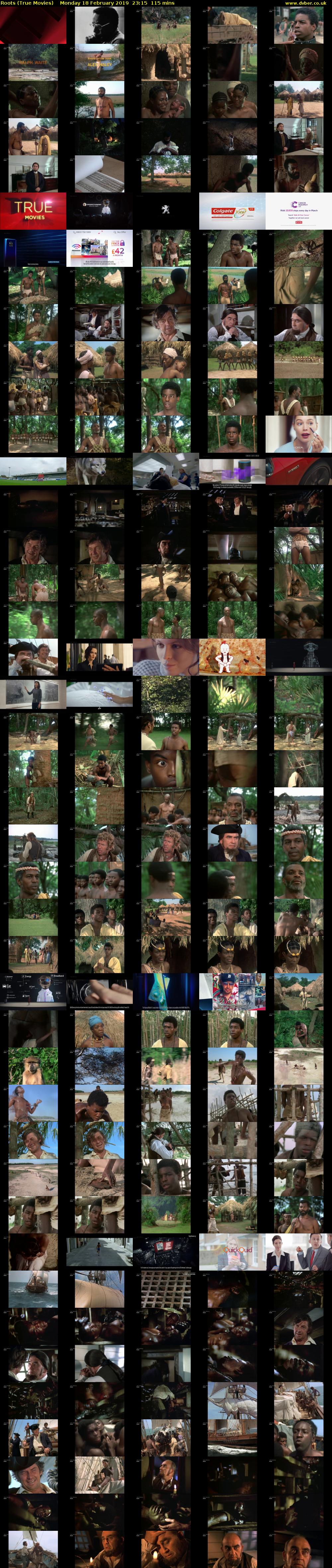 Roots (True Movies) Monday 18 February 2019 23:15 - 01:10
