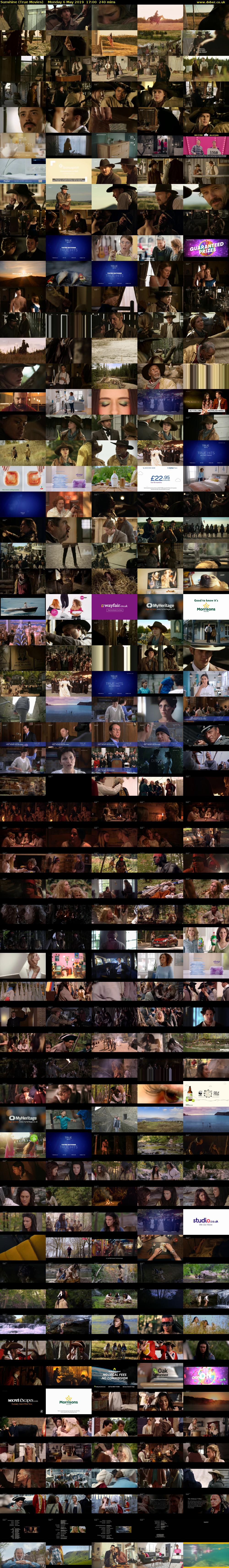 Sunshine (True Movies) Monday 6 May 2019 17:00 - 21:00