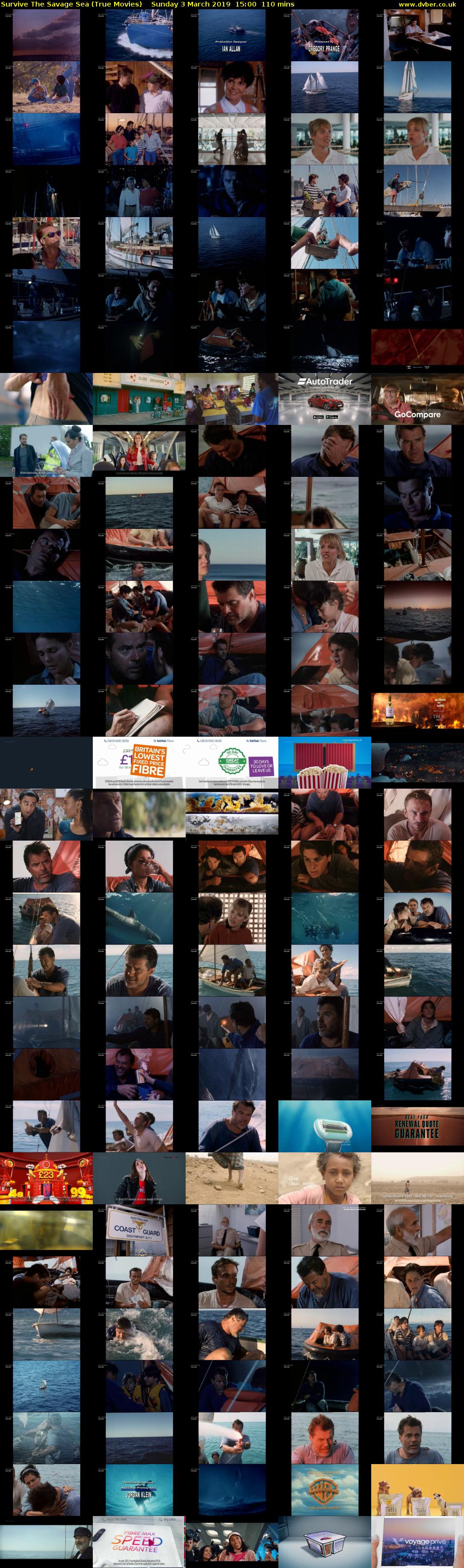 Survive The Savage Sea (True Movies) Sunday 3 March 2019 15:00 - 16:50