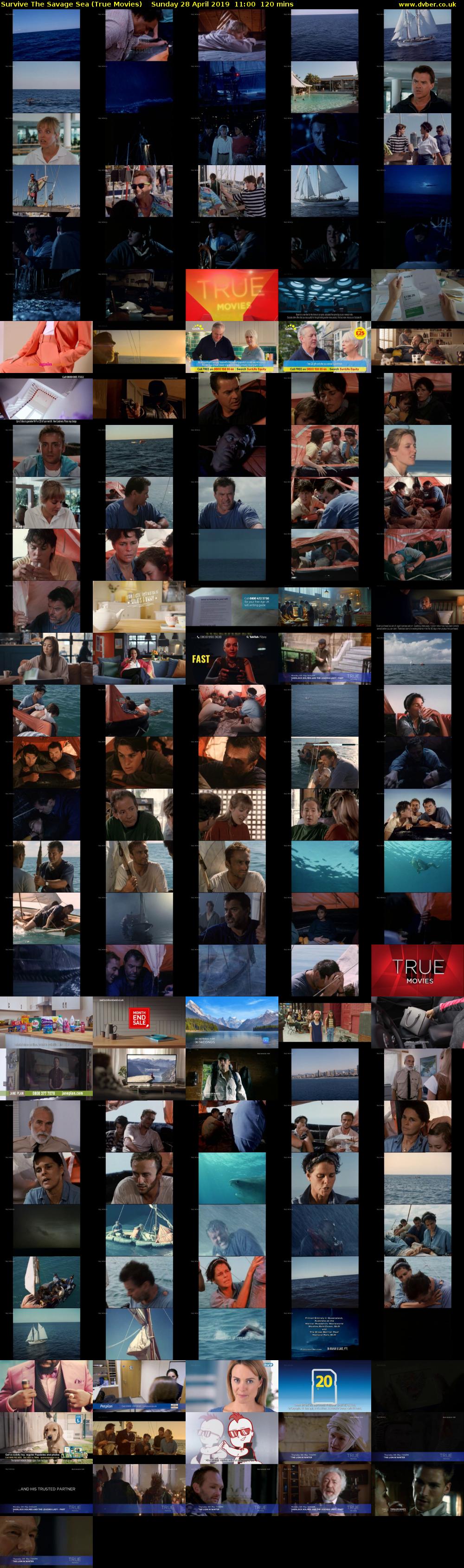 Survive The Savage Sea (True Movies) Sunday 28 April 2019 11:00 - 13:00