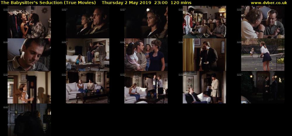 The Babysitter's Seduction (True Movies) Thursday 2 May 2019 23:00 - 01:00