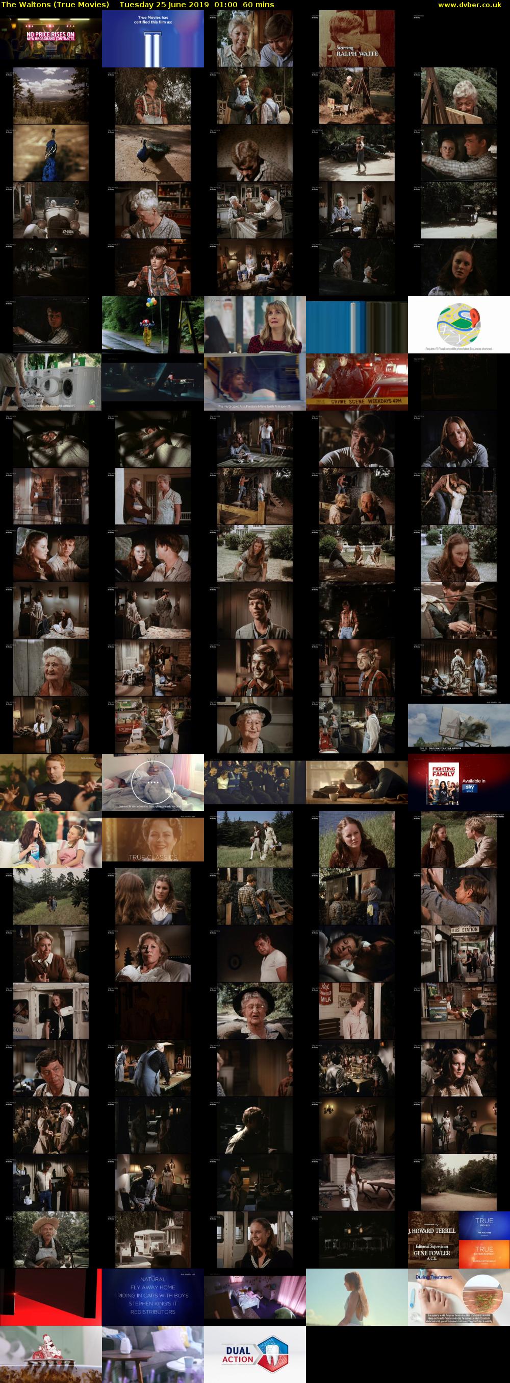 The Waltons (True Movies) Tuesday 25 June 2019 01:00 - 02:00